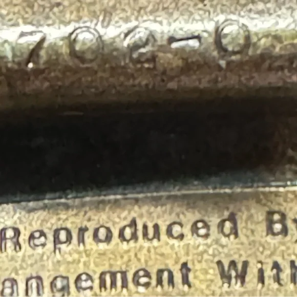 VIntage Bergamot Brass Works 1974 Levi's Jeans Bronze Belt Buckle Collectible - Picture 9 of 16